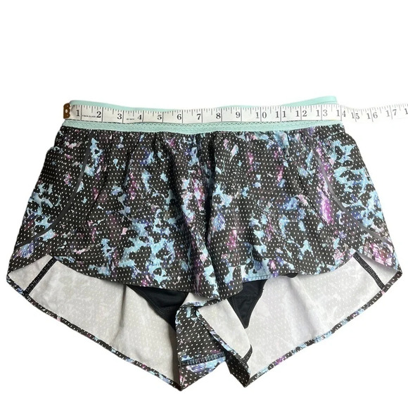 Lululemon Womens Split Second Short In Floral Sport Tranquil Blue Multi Size 6 - Picture 11 of 11
